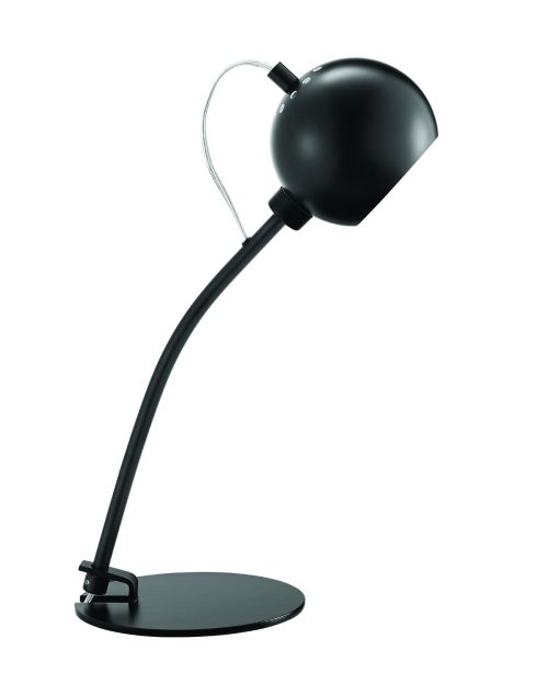 nowoczesna czarna lampa biurkowa
