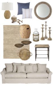 salon w stylu Hamptons