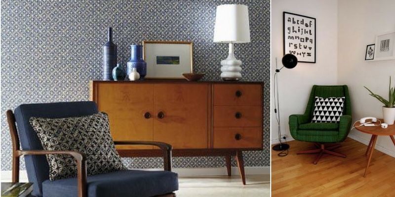 lampy stołowe i podłogowe do vintage - czarne i białe