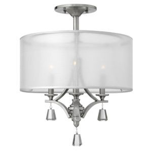 elegancka lampa sufitowa z dekoracyjnymi kryształami