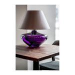 lampa stołowa fioletowe szkło