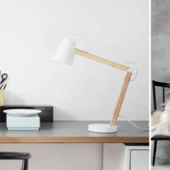 Lampy z drewnianymi detalami – trend eko