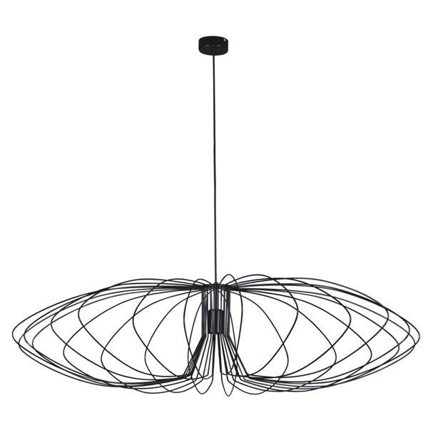 druciana płaska lampa wisząca