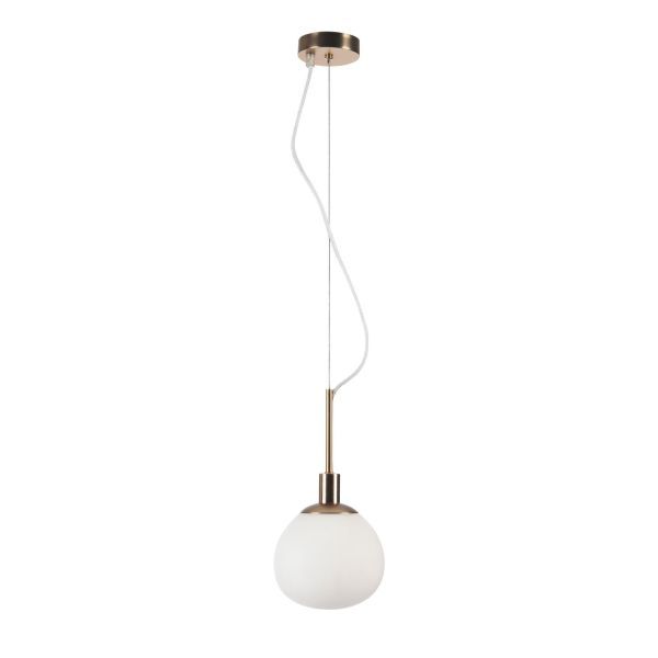 złota lampa wisząca kula do kuchni