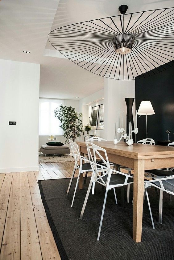 designerska druciana lampa wisząca