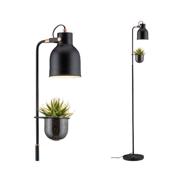lampa podłogowa z oprawą na roślinę