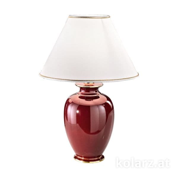 Lampa stołowa GIARDINO BORDEAUX M - Kolarz - ceramika, tkanina