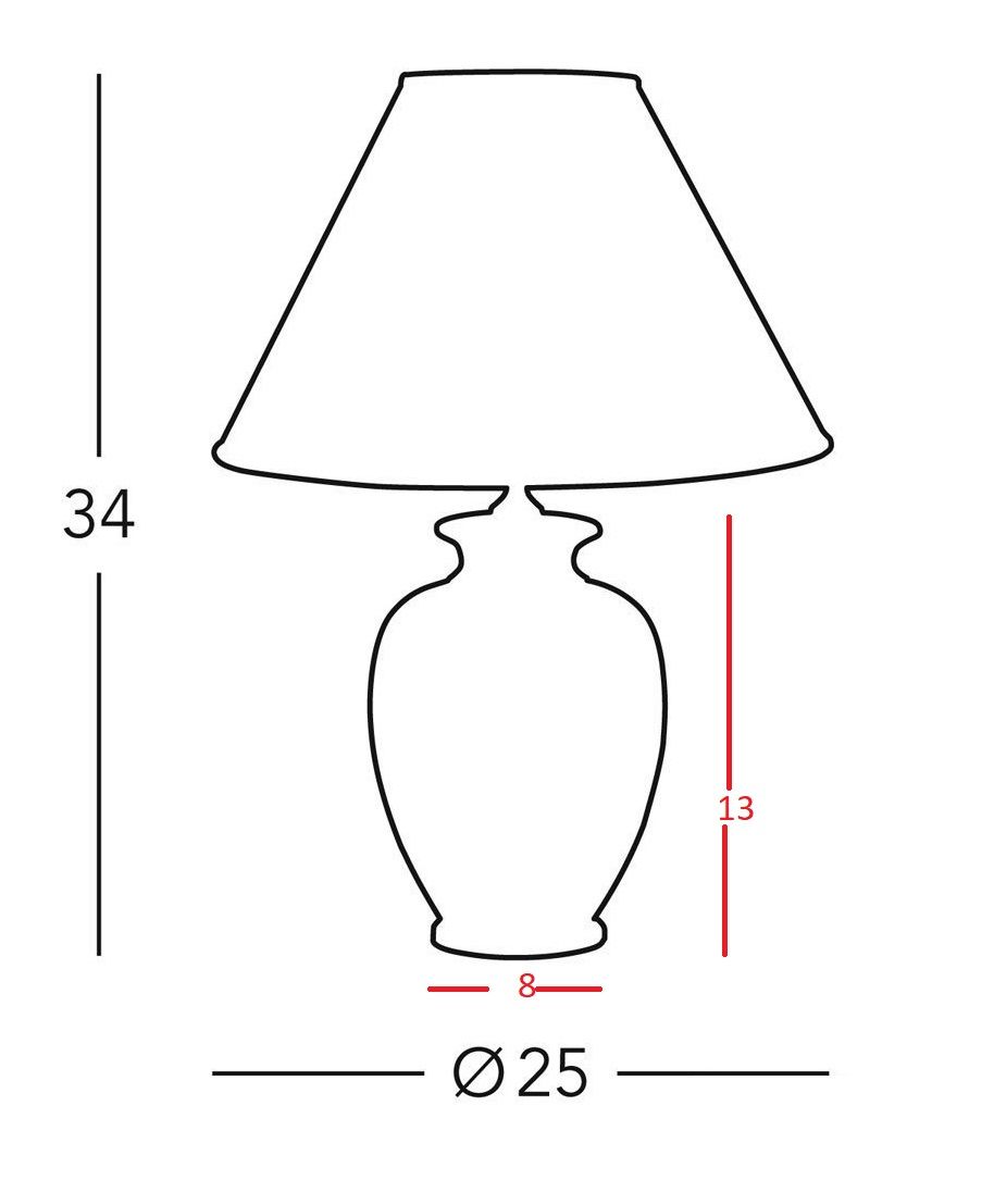 lampa stołowa z abażurem