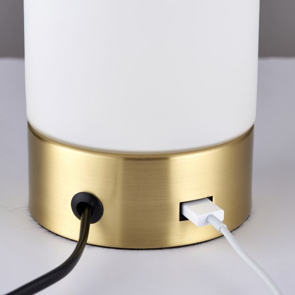lampa stołowa z portem USB