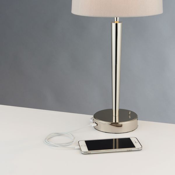 lampa stołowa z portem USB