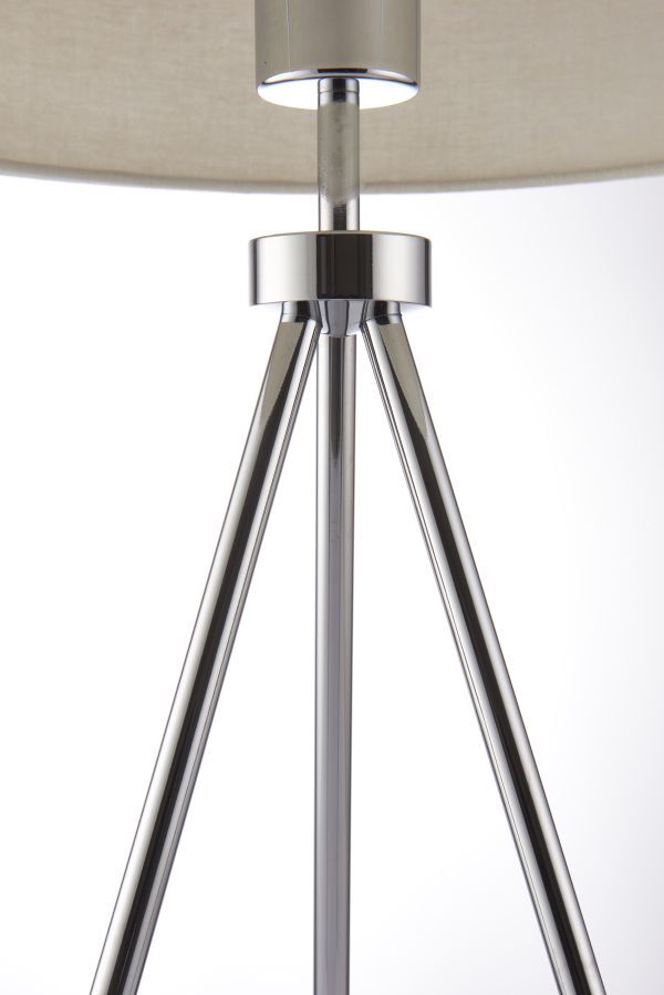 lampa stołowa srebrny trójnóg