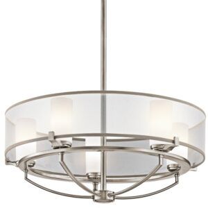 Klasyczna lampa wisząca Astoria - modern classic - srebrna