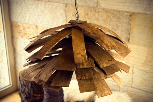 Lampa wisząca drewniana Shingle - Gie El Home - 4
