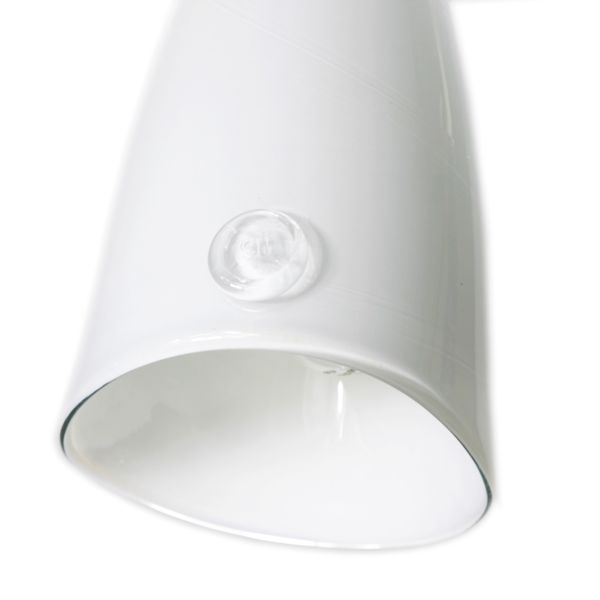 Lampa wisząca Horn - Gie El Home - szklana biała - 2