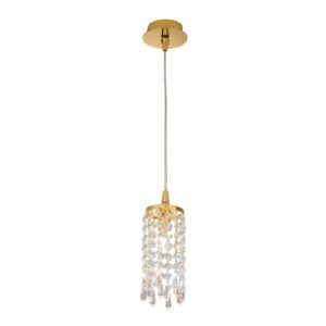 Lampa wisząca vintage - CHARLESTON - Kolarz - złota - kryształy Swarovski