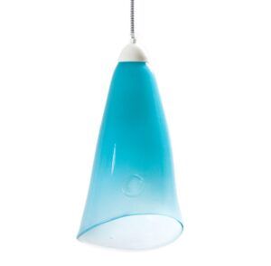 Lampa wisząca Horn - szklana Gie El Home pastelowy turkus