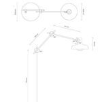 Nowoczesna lampa podłogowa Arigato - Grupa Products - biała, metalowa - 1