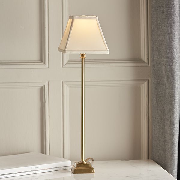 klasyczna lampa stołowa mosiądz