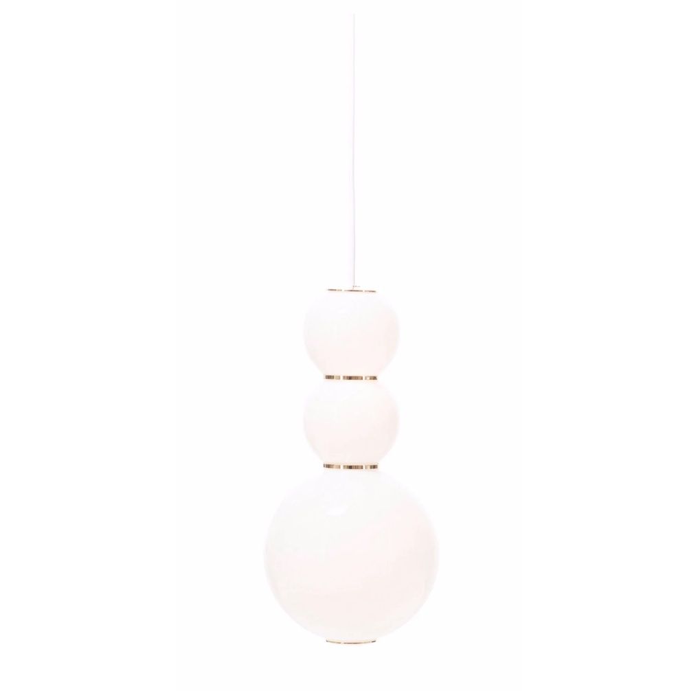 Lampa wisząca Pearls D Formagenda - szklana biała
