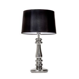 Lampa stołowa glamour - Petit Trianon Platinum 4concepts - srebrna podstawa