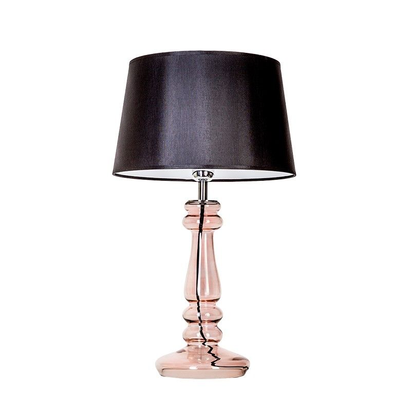 Lampa stołowa - Petit Trianon Copper Transparent 4concepts - czarny abażur