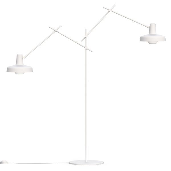 Nowoczesna, biała lampa podłogowa Arigato Floor 2 - Grupa Products
