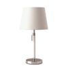 Stylowa lampa stołowa Venice - Frandsen Lighting - srebrna, biała
