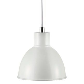 Metalowa lampa wisząca Pop - Nordlux - biała
