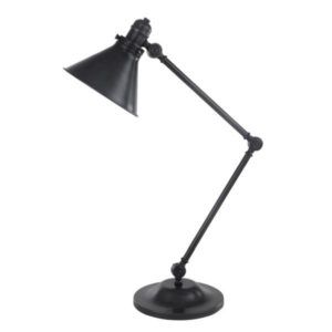 Klasyczna lampa biurkowa Saxon - Ardant Decor - ciemny brąz