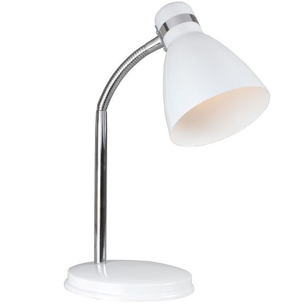 Nowoczesna lampa biurkowa - Cyclone - biała