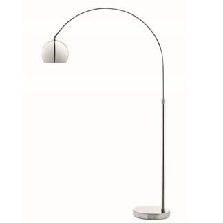 Oryginalna lampa podłogowa Lounge - Frandsen Lighting - chrom, klosz-kula