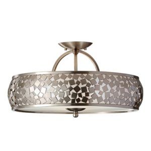 Metalowa lampa sufitowa Wonder - Ardant Decor - srebrna