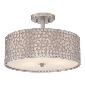 Lampa sufitowa Confetti – Ardant Decor – srebrna mozaika