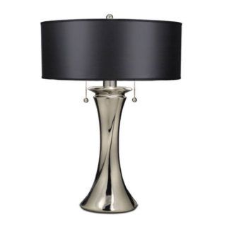 Stylowa lampa stołowa Manhattan - Ardant Decor - czarny abażur