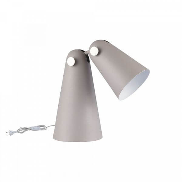 Designerska lampa stołowa Novara - Maytoni - szara, regulowany klosz