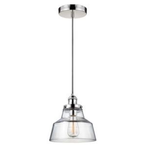 Baskin - lampa wisząca industrialna - Ardant Decor – szklana, srebrna