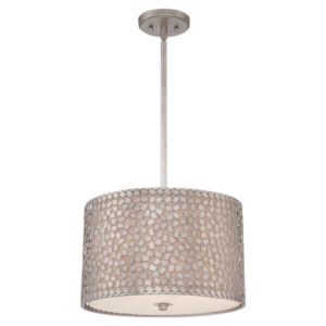 Elegancka lampa wisząca Confetti - Ardant Decor - srebrna mozaika