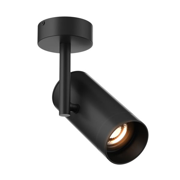 Czarna lampa sufitowa Tori - Zuma Line - regulowany reflektor