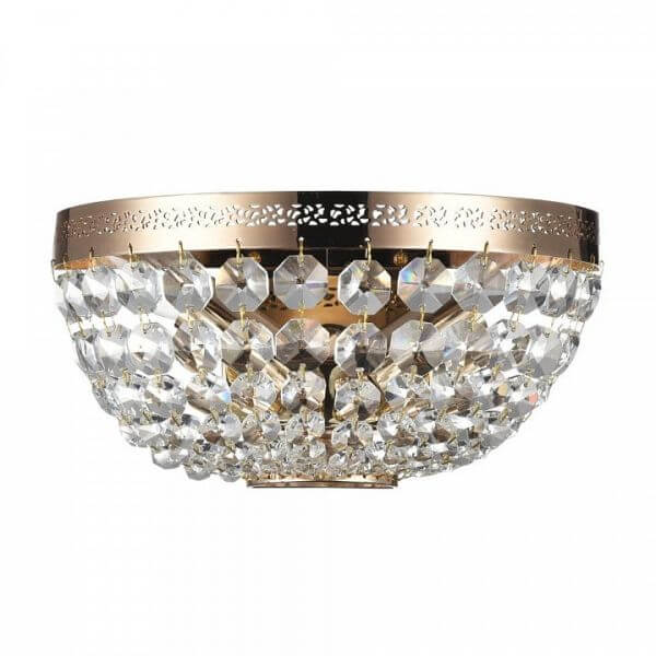 Złoty plafon Ottilia - Maytoni - kryształki, glamour