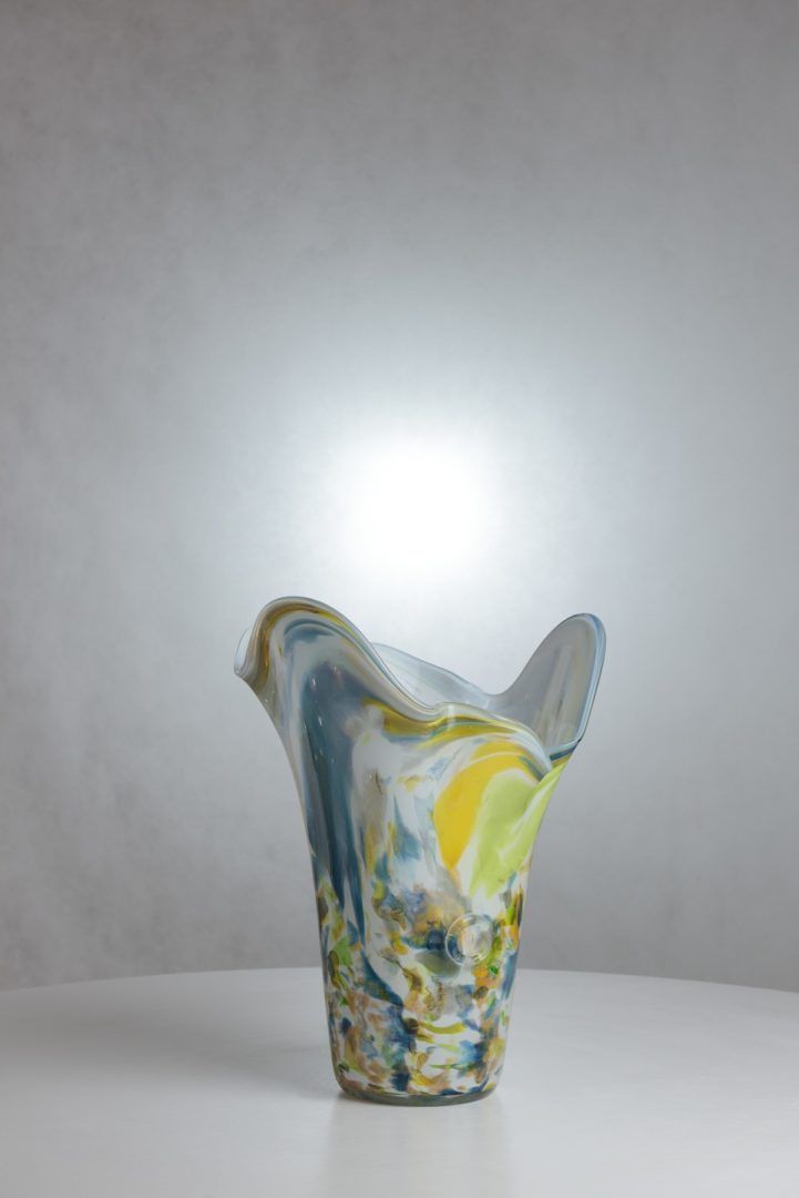 szklana lampa wisząca, wazon