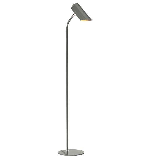 Minimalistyczna lampa podłogowa Quinto - ciemnoszara, nowoczesna