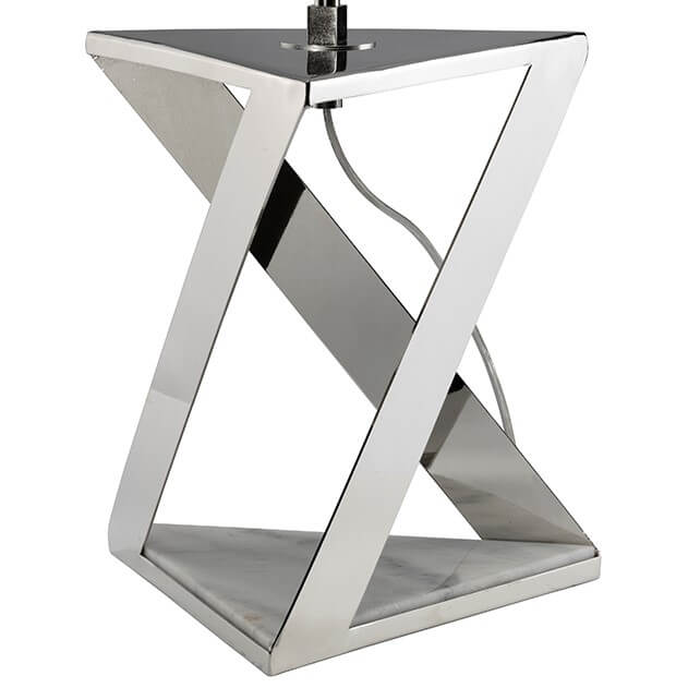 srebrna podstawa do lampy stołowej, geometria