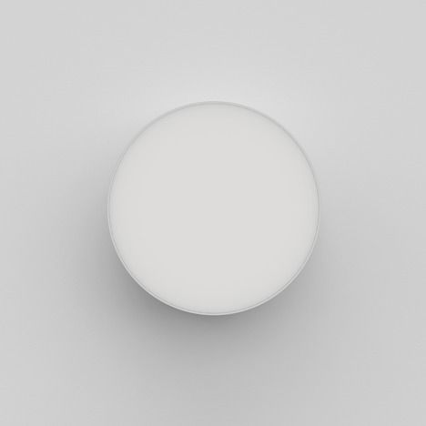 okrągły, nowoczesny plafon/kinkiet, oświetlenie łazienki, biały