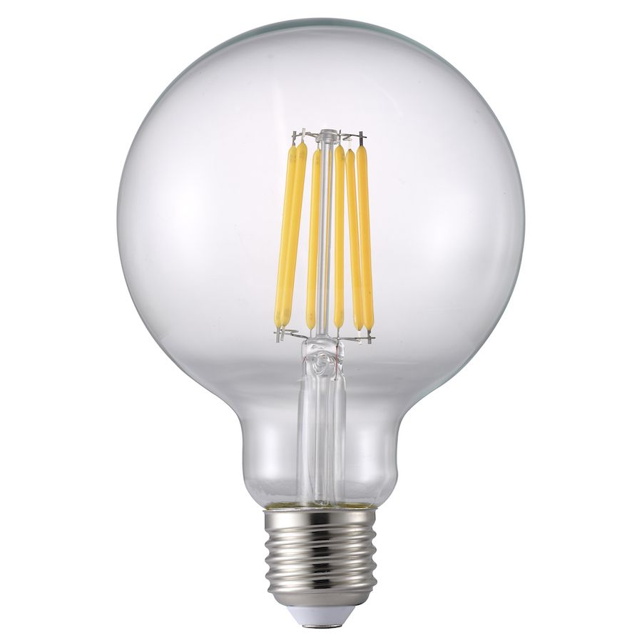 Bezbarwna żarówka - kula dekoracyjna LED E27 7.7 Dim z przyciemnianiem
