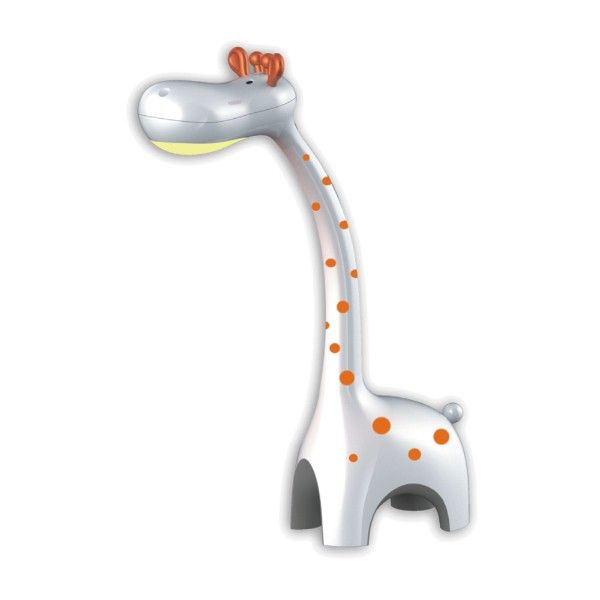 Lampa nocna Żyrafa - biało-pomarańczowa, LED
