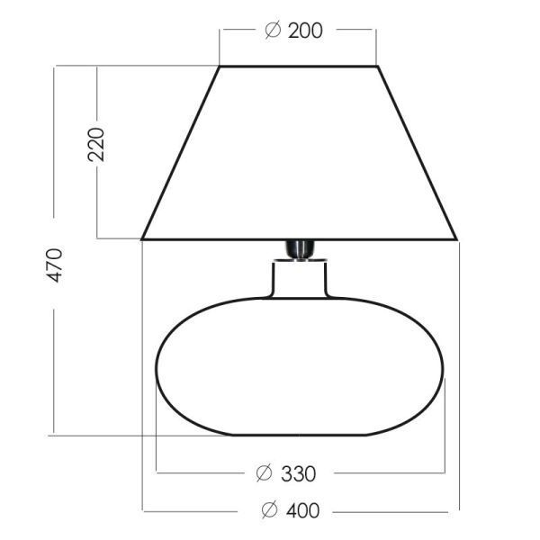 Efektowna lampa stołowa Tanzania - złoty abażur, podstawa w cętki - 1