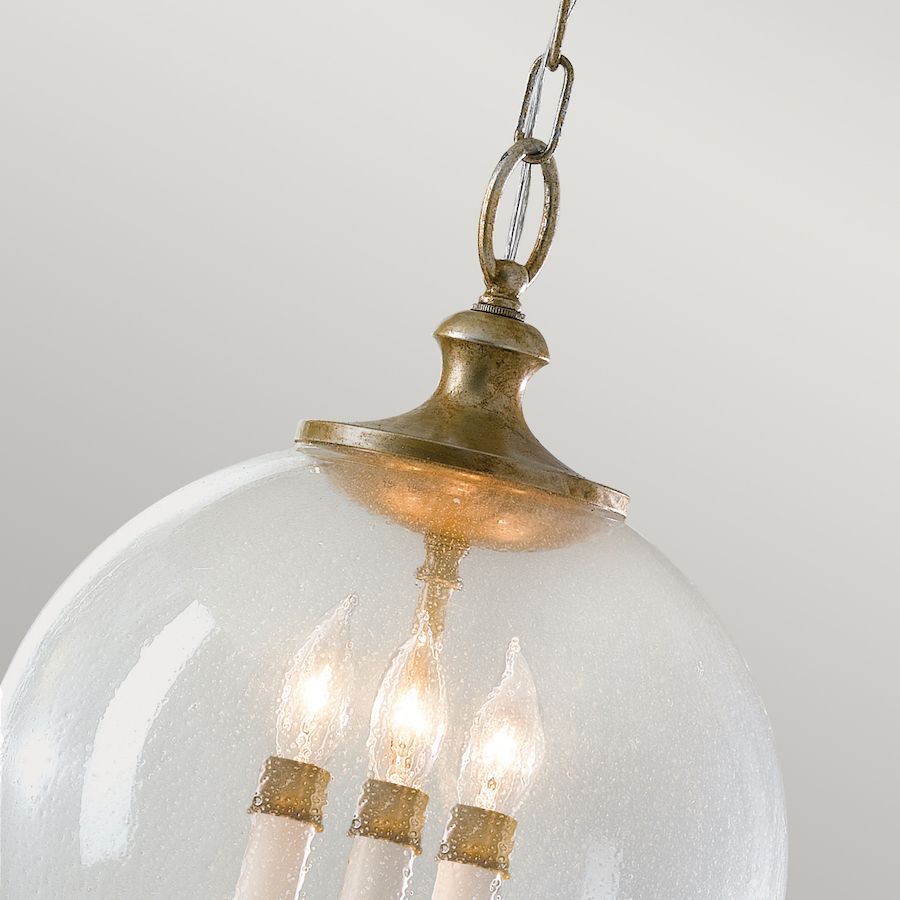 Lampa wisząca w stylu klasycznym na łańcuchu złotym