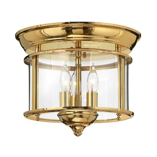 Elegancka lampa sufitowa Gentry - szklany klosz, złota, połyskliwa oprawa