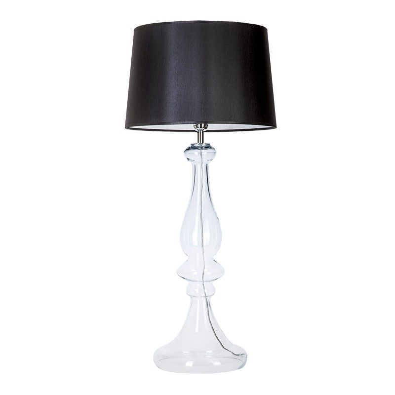 szklana lampa stołowa szisza