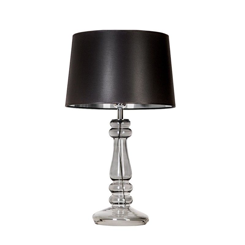 lampa stołowa ze szklaną podstawą